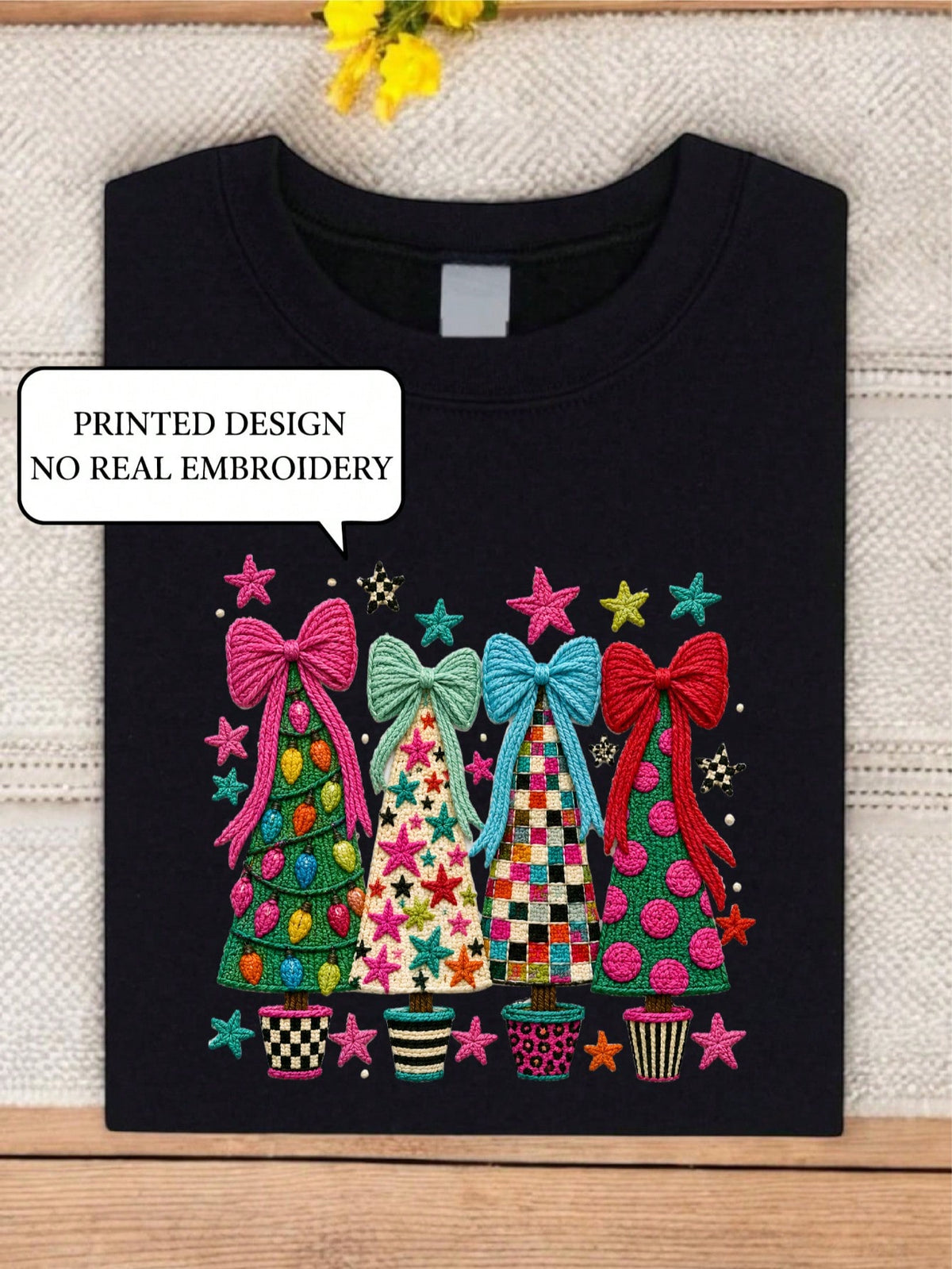 Whimsical Christmas Tree (DTF Graphic Print) T-Shirt