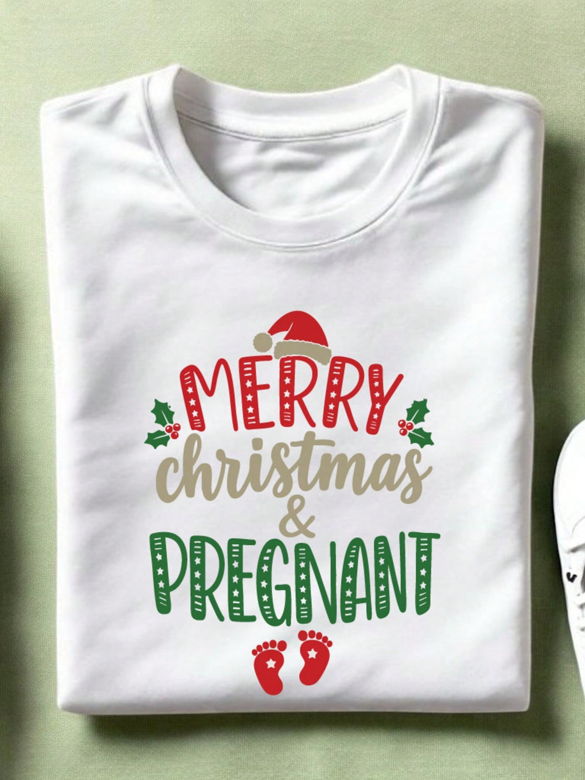 Merry Christmas And Pregnant Unisex T-Shirt