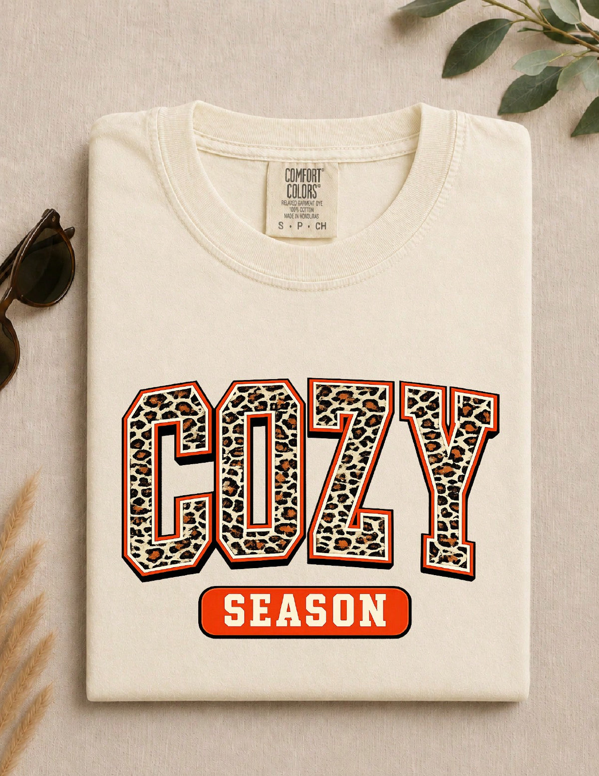 Cozy Season Leopard T-Shirt