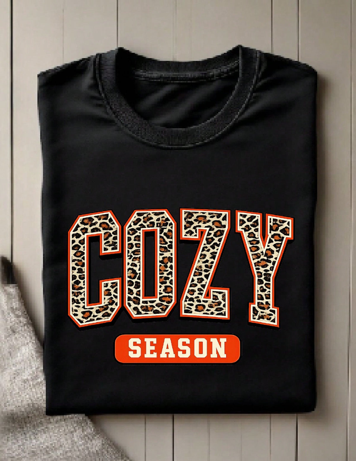 Cozy Season Leopard T-Shirt