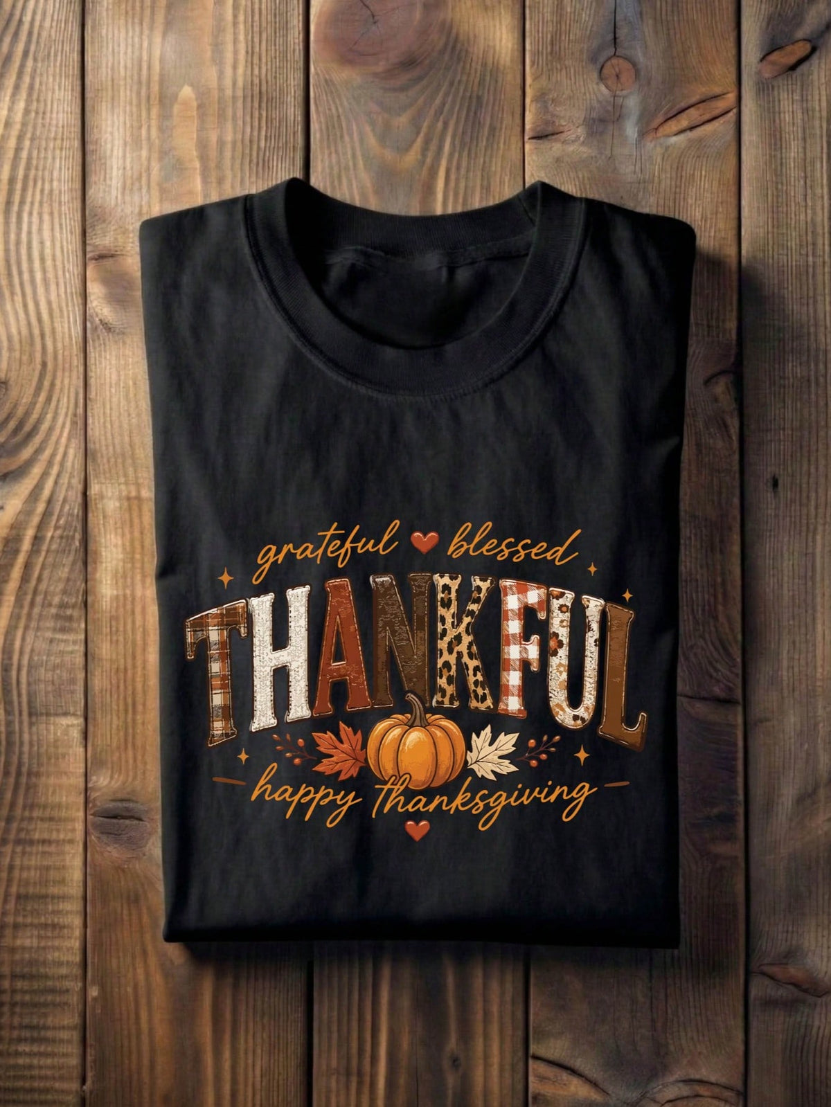 Thankful Happy Thanksgiving T-Shirt