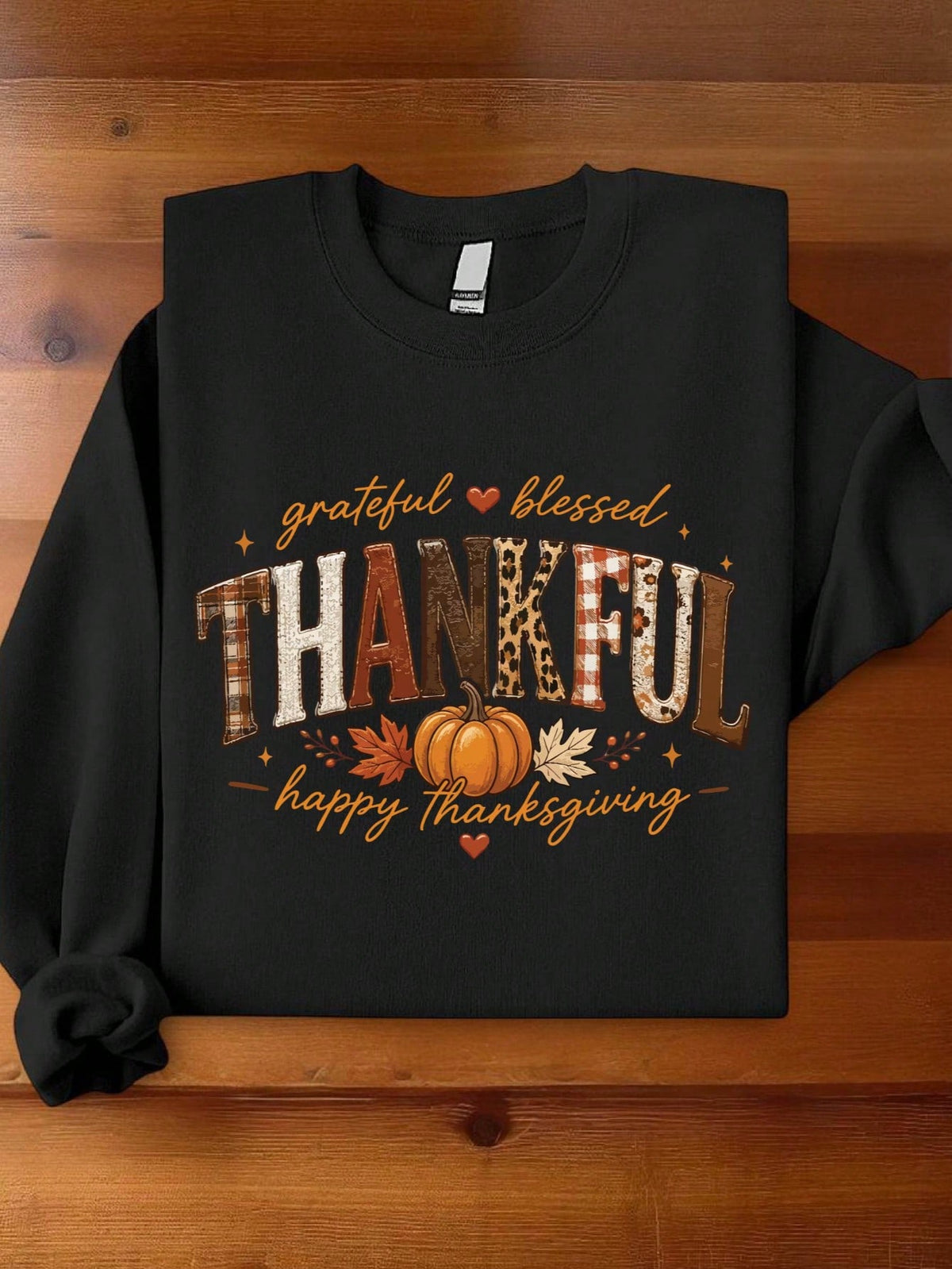 Thankful Happy Thanksgiving Sweatshirt
