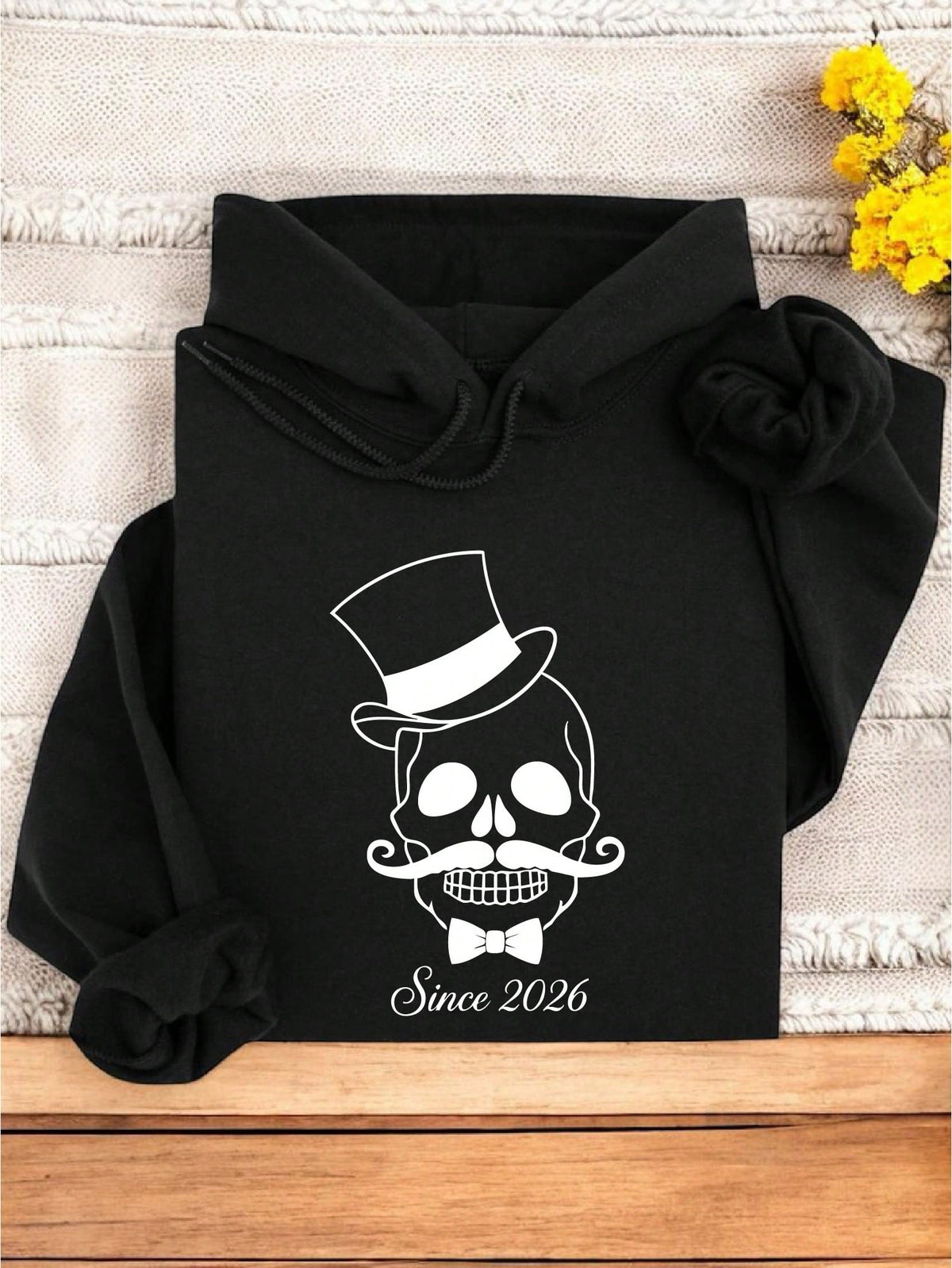 1PC Skulls Couple Hoodie