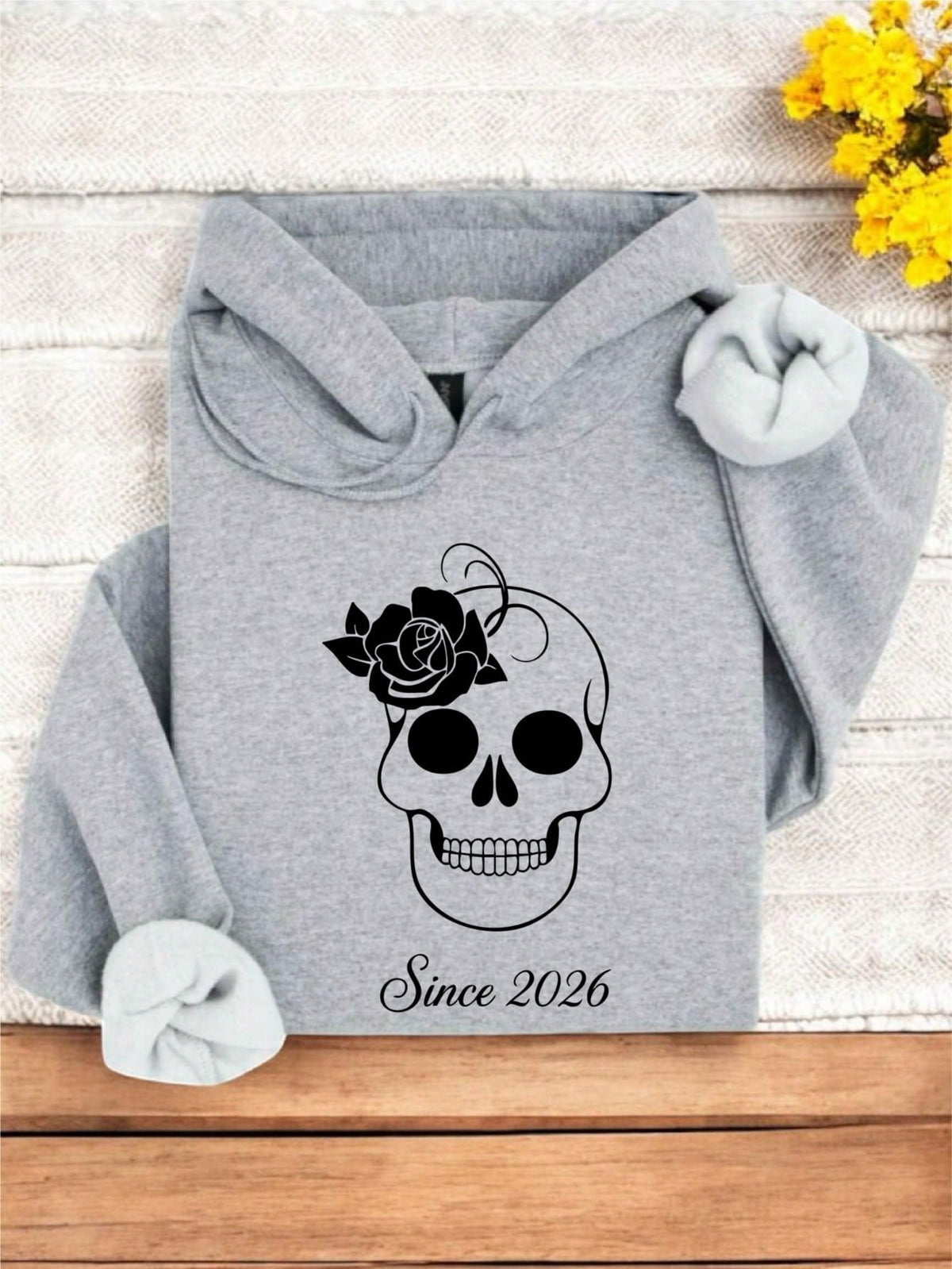 1PC Skulls Couple Hoodie