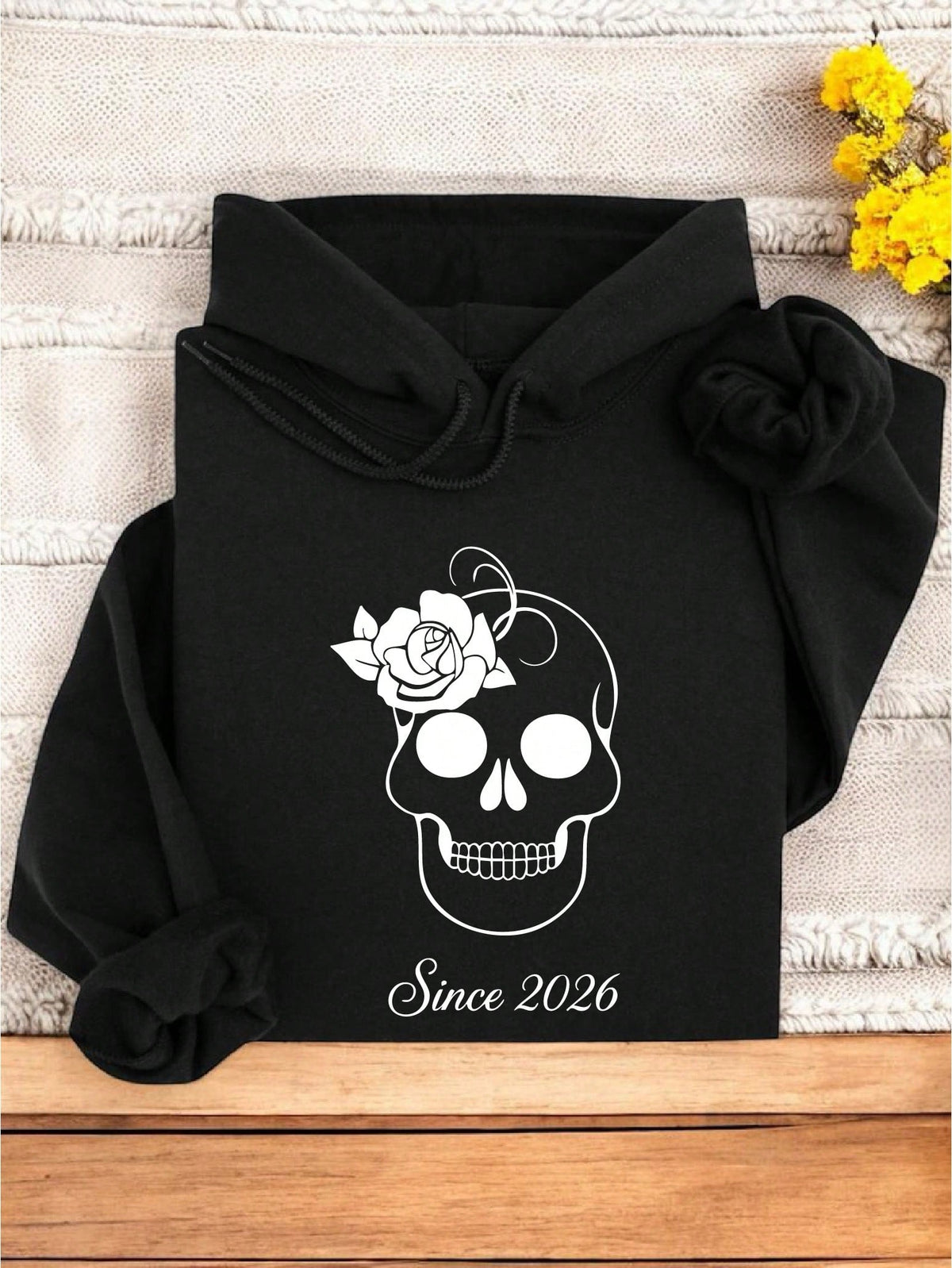 1PC Skulls Couple Hoodie
