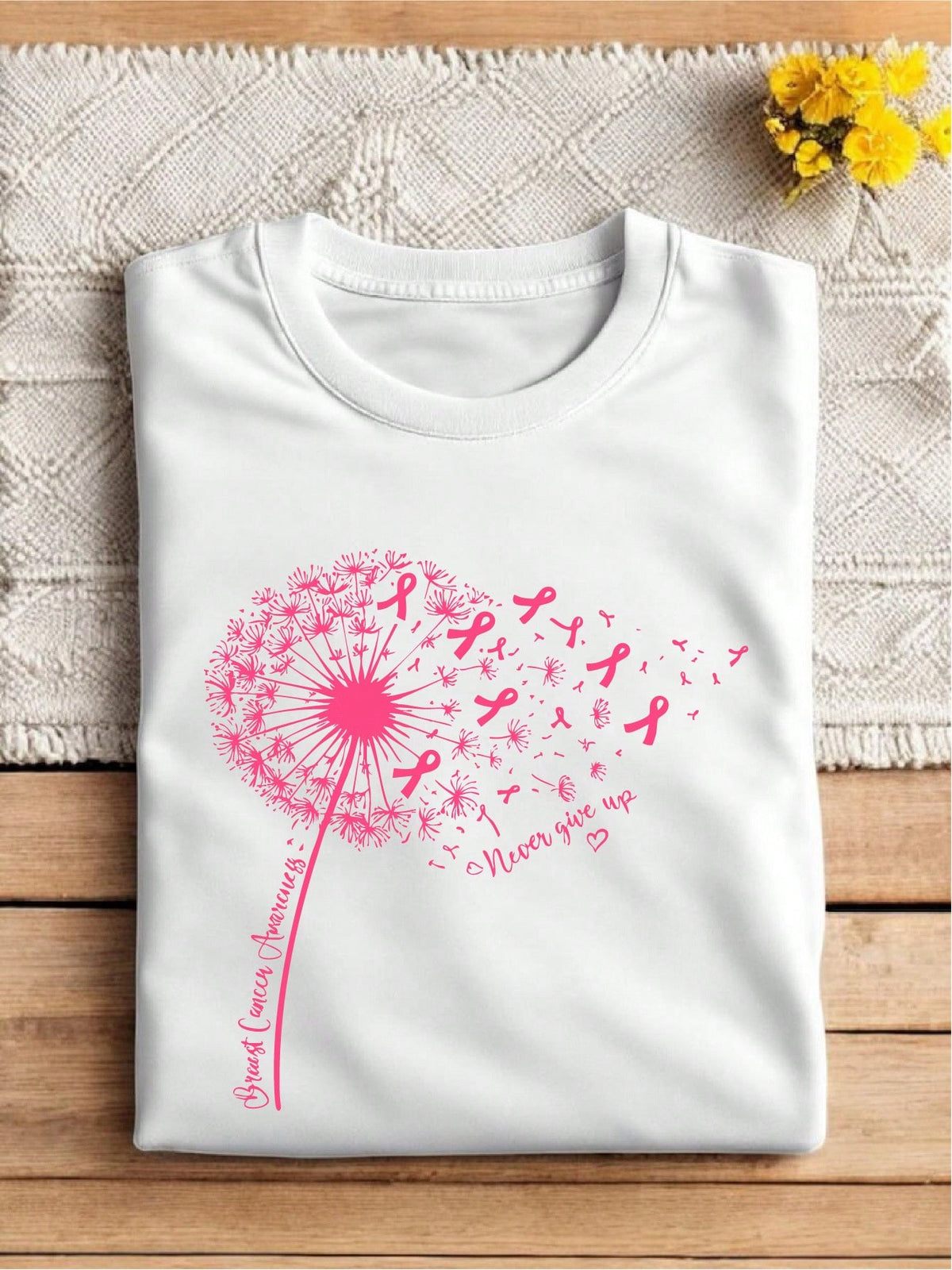 Dandelion Breast Cancer T-Shirt