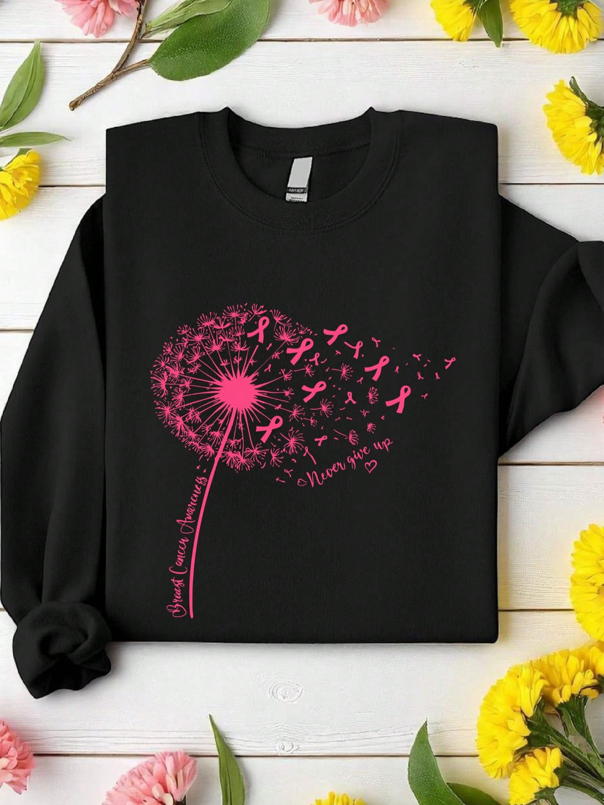 Dandelion Breast Cancer Sweatshirt