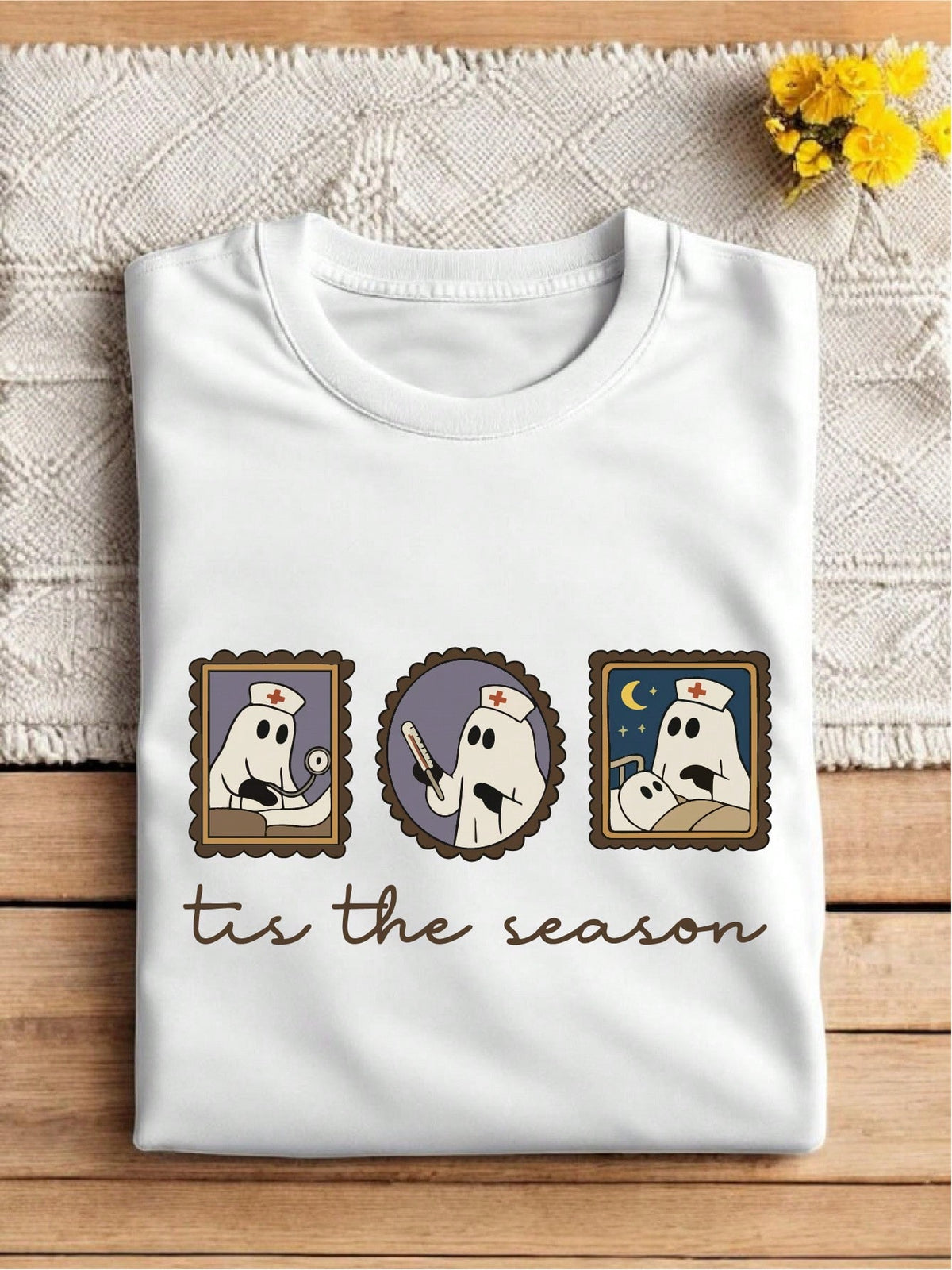 Tis The Season Nurse Ghost T-Shirt