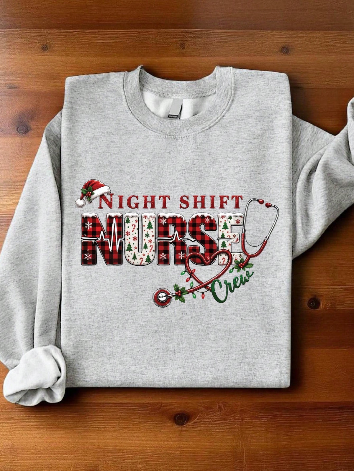 Night Shift Nurse Crew Sweatshirt