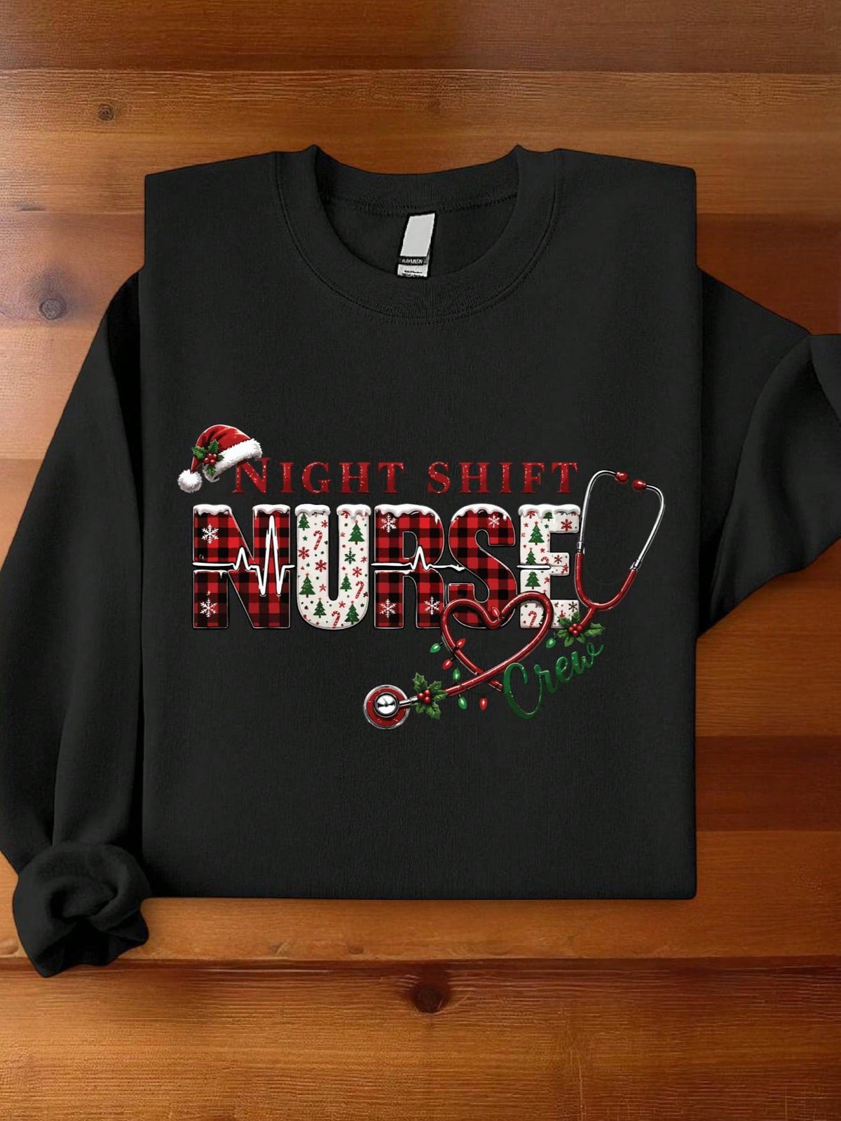 Night Shift Nurse Crew Sweatshirt