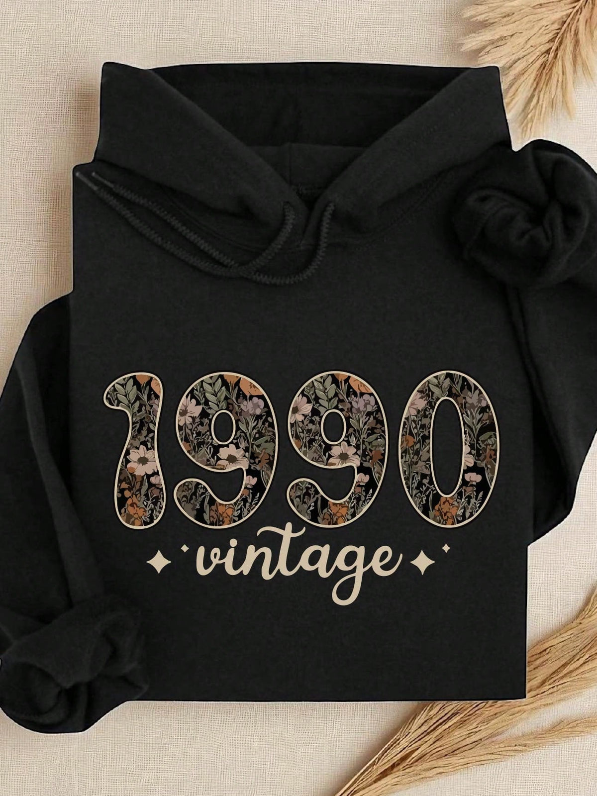 Wildflower Floral 1990 Vintage Hoodie