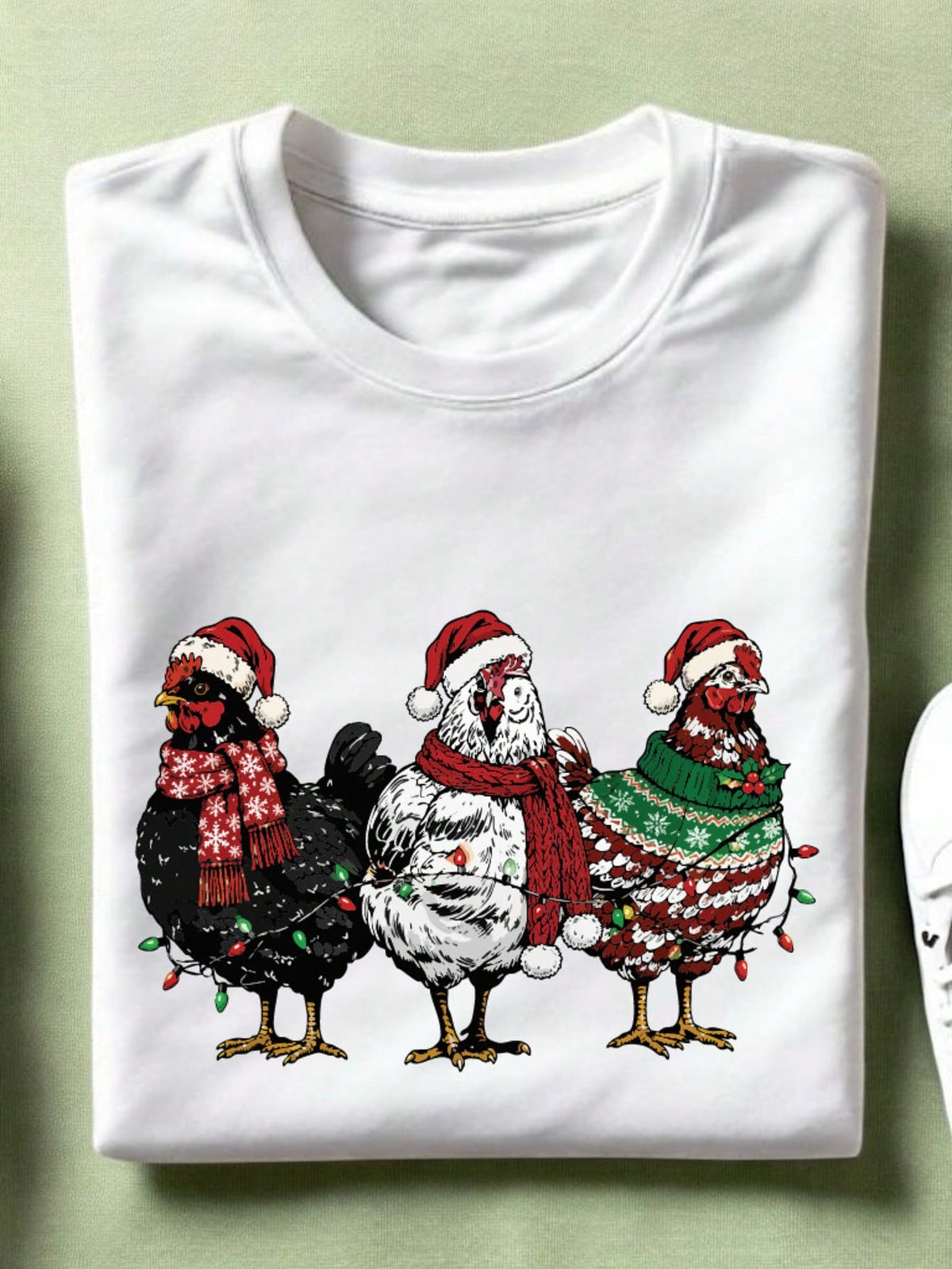 Christmas Chickens Unisex T-Shirt