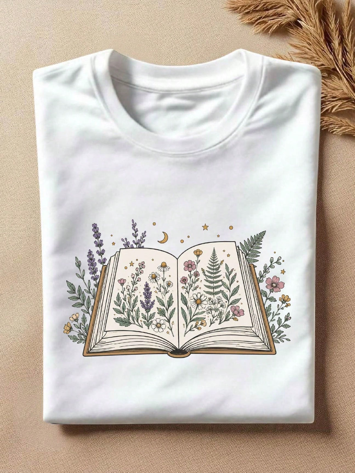 Floral Book T-Shirt