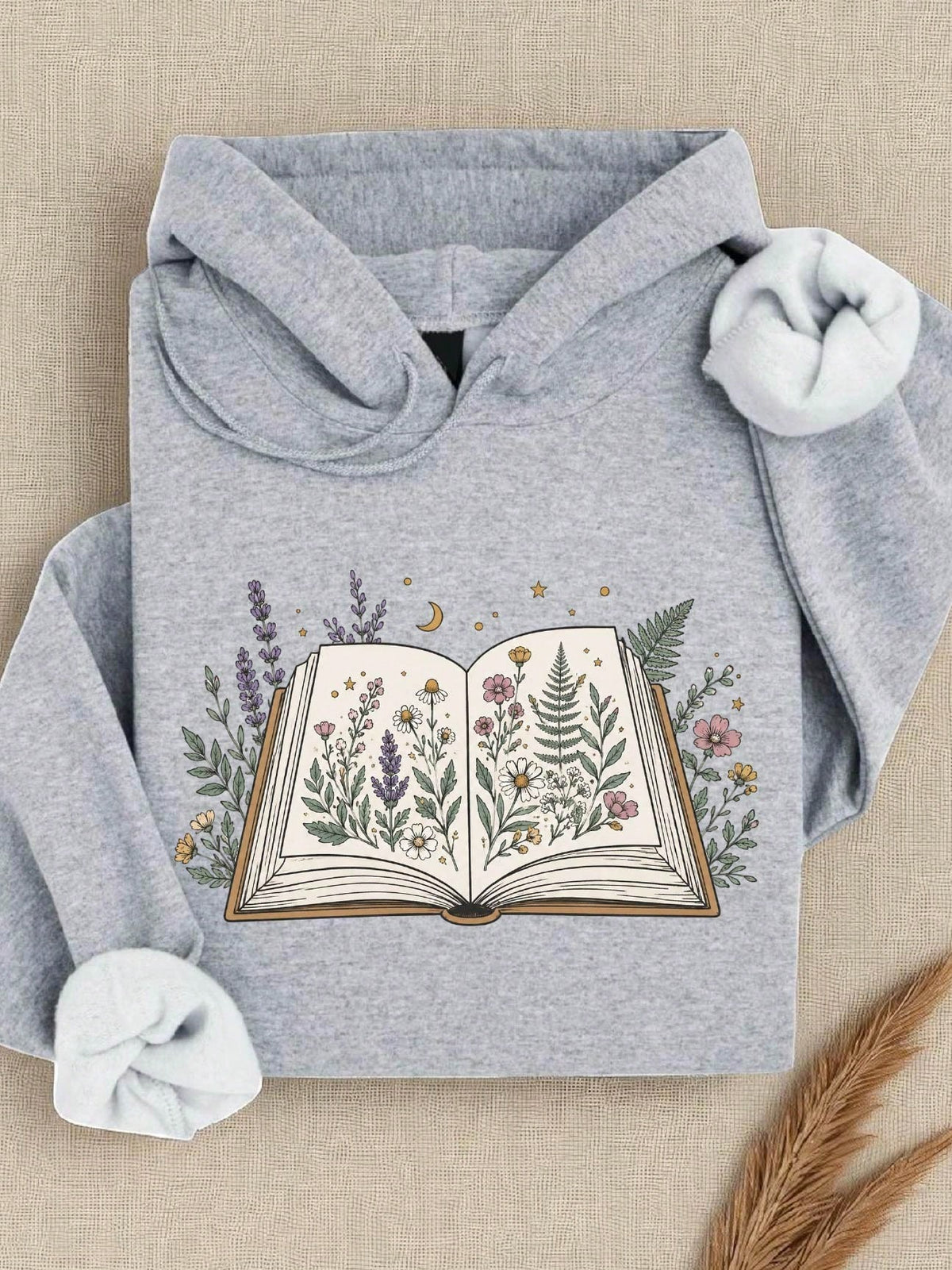 Floral Book Hoodie