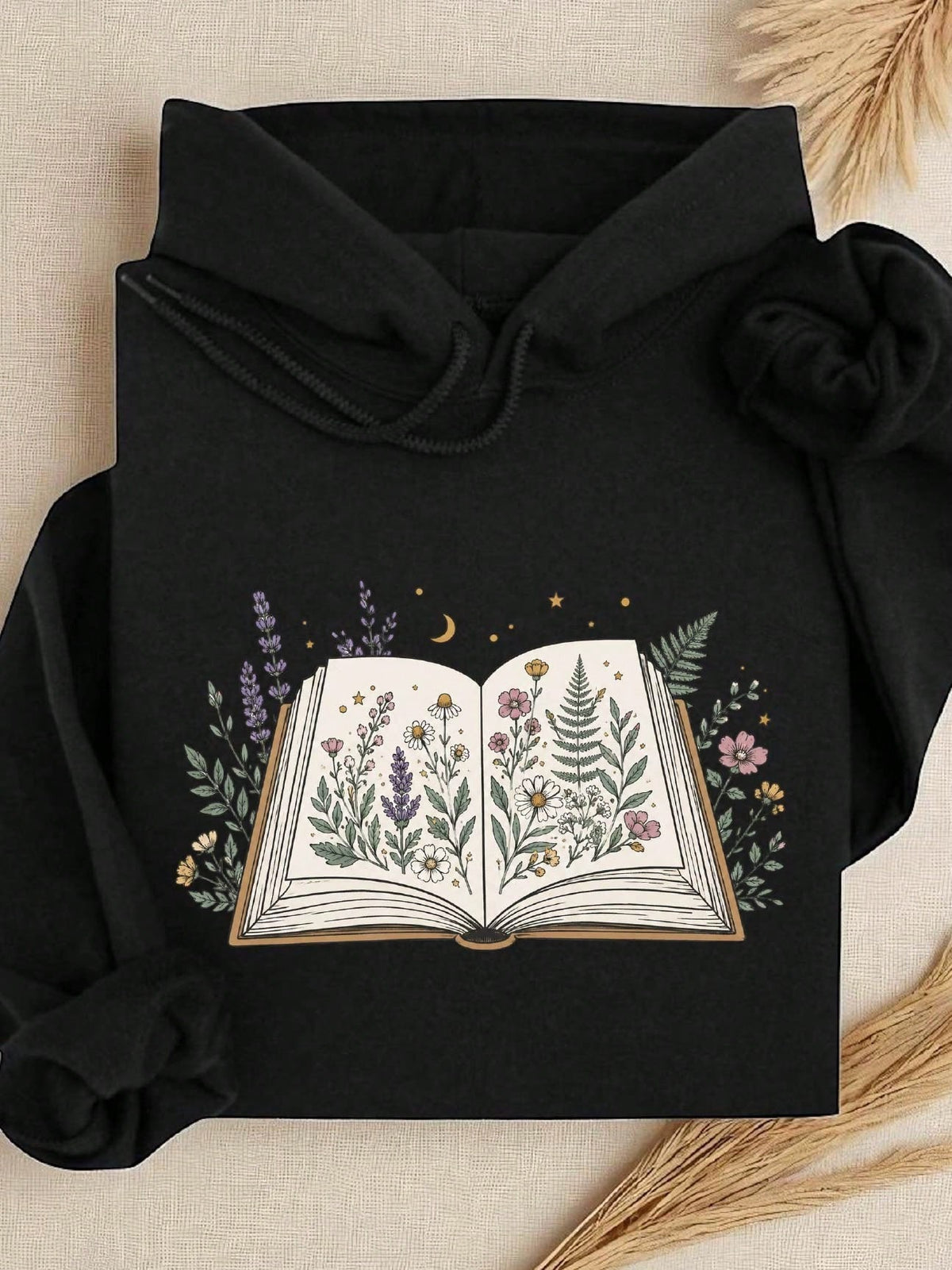 Floral Book Hoodie