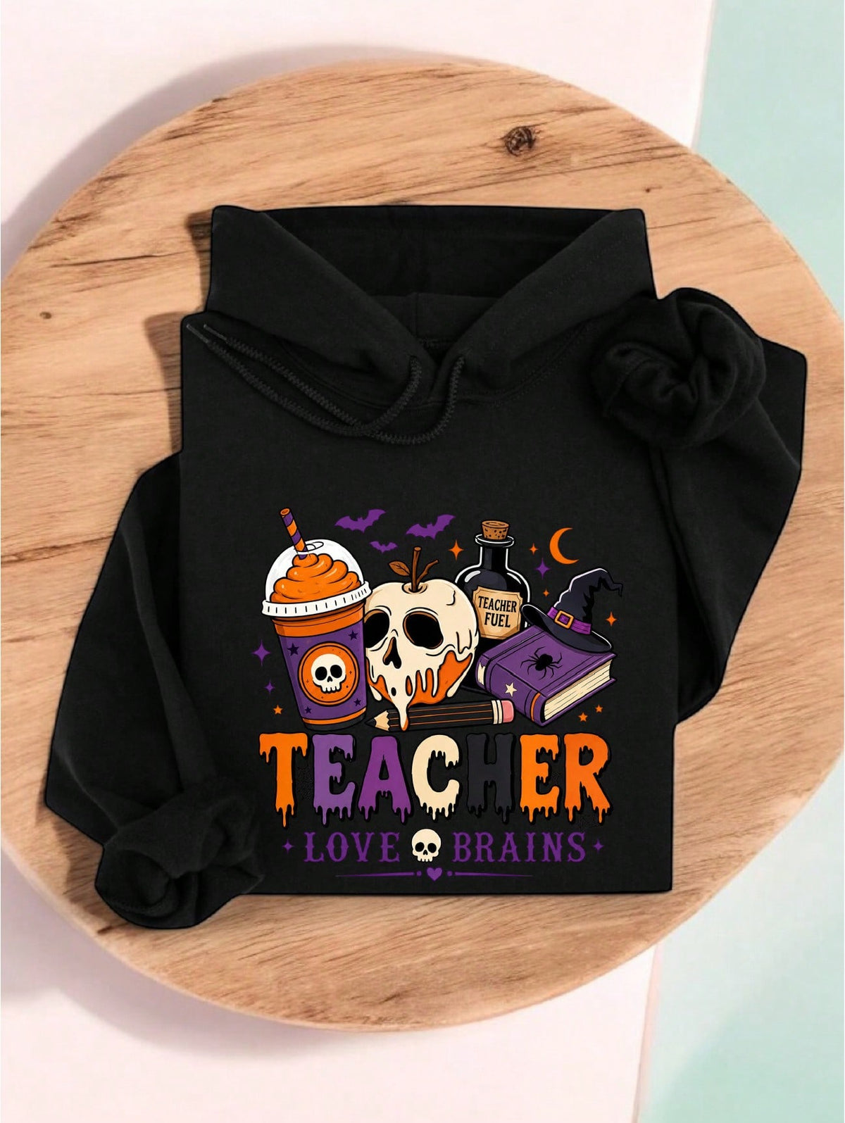 Teacher Love Brains Hoodie