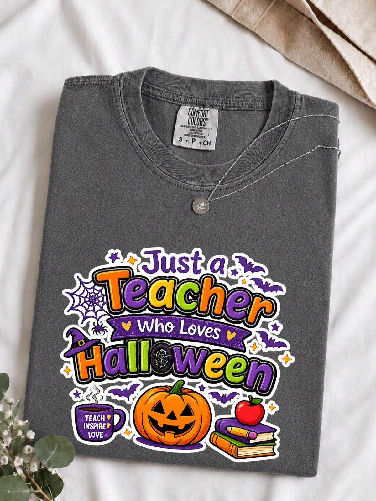 Just A Teacher Who Loves Halloween T-Shirt