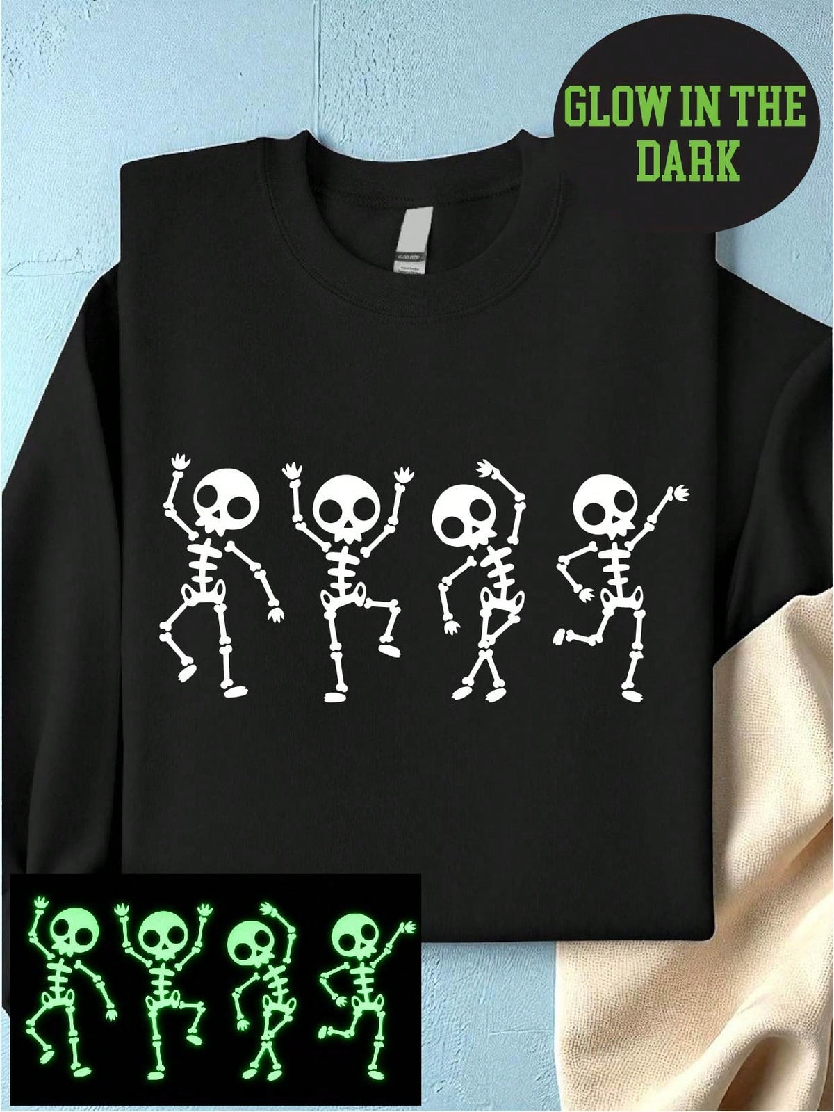 Glow In The Dark Dancing Skeleton Sweatshirt