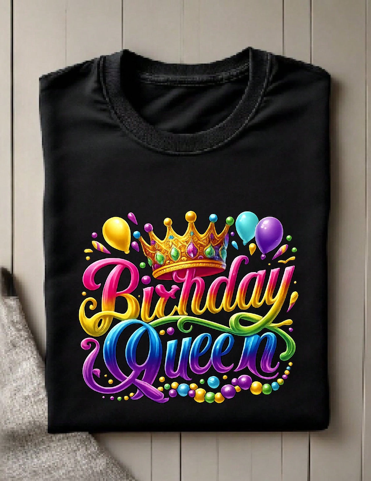 Colorful Birthday Queen T-Shirt