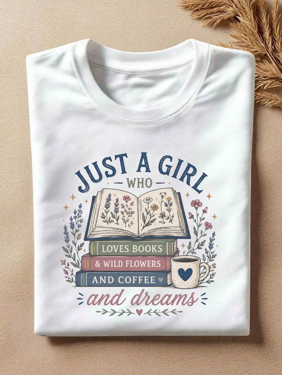 Just A Girl Who Loves Books T-Shirt