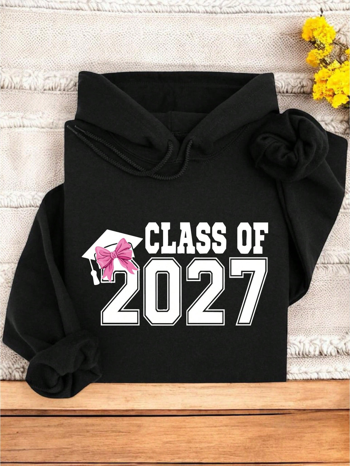 Retro Class Of 2027 Bow Hoodie