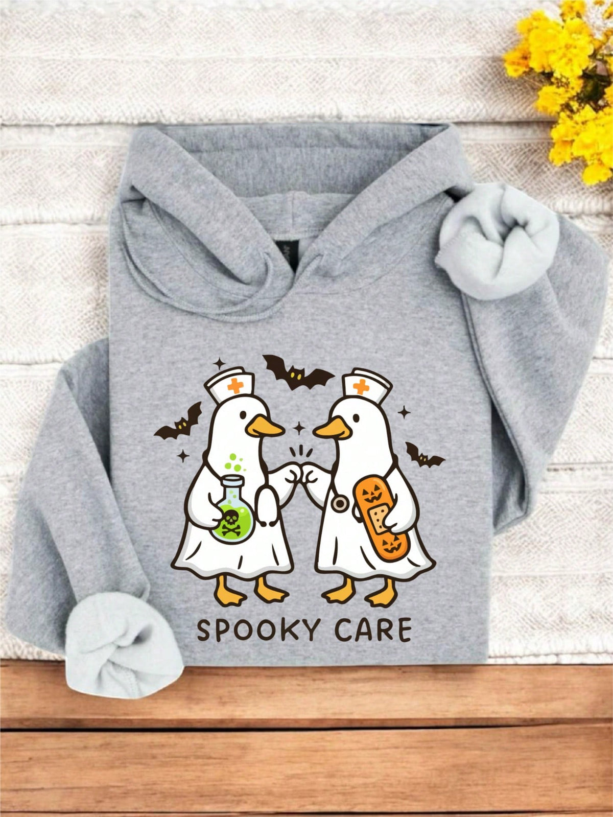Spooky Care Goose Hoodie