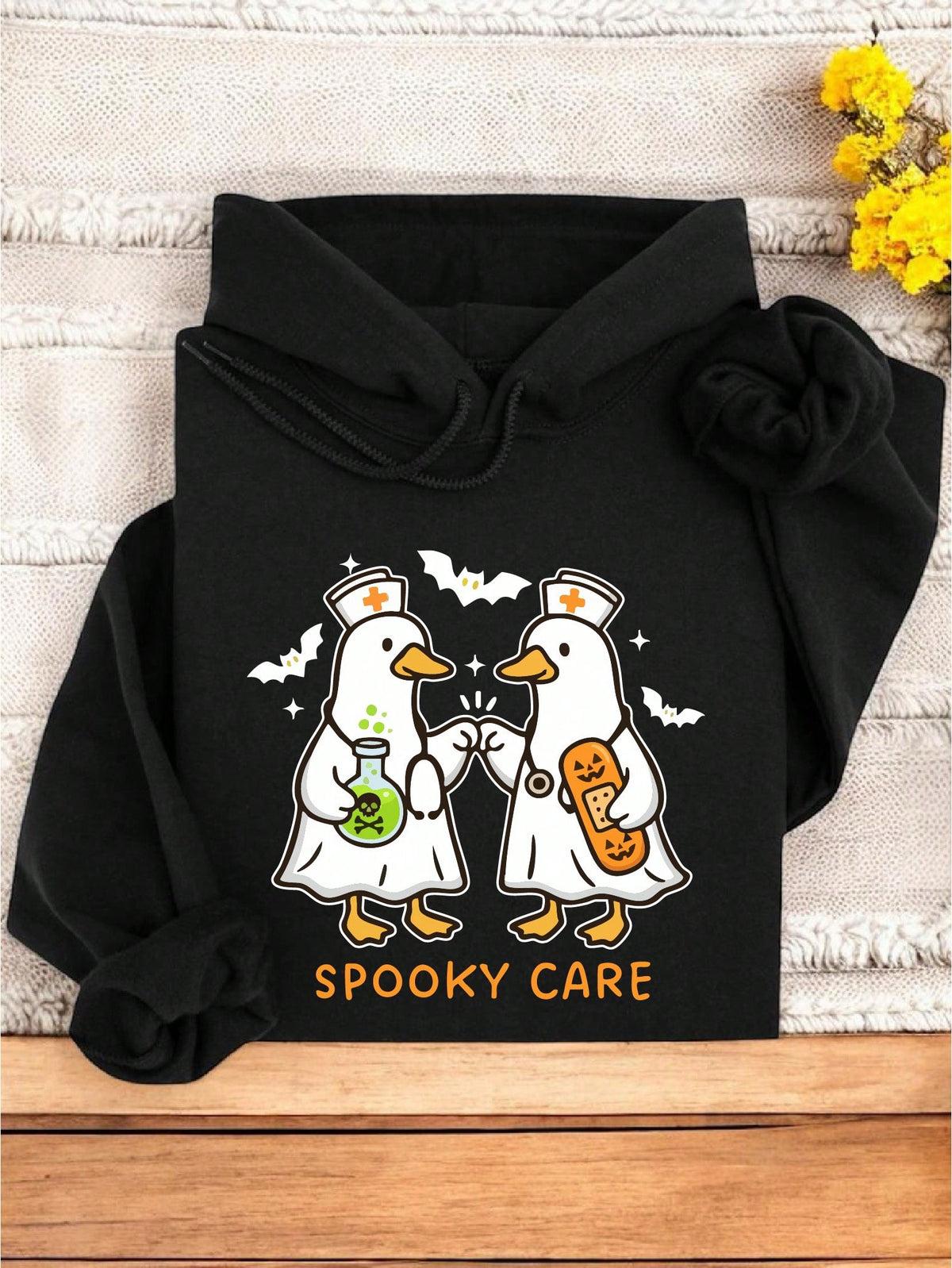 Spooky Care Goose Hoodie