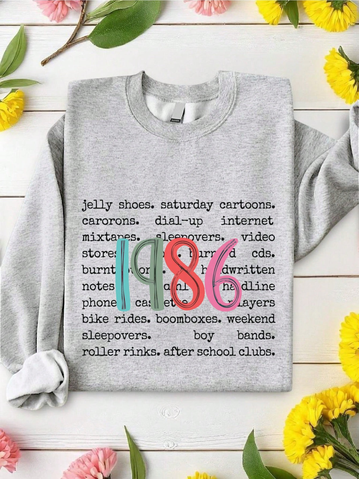 Nostalgia 1986 Birthday Sweatshirt