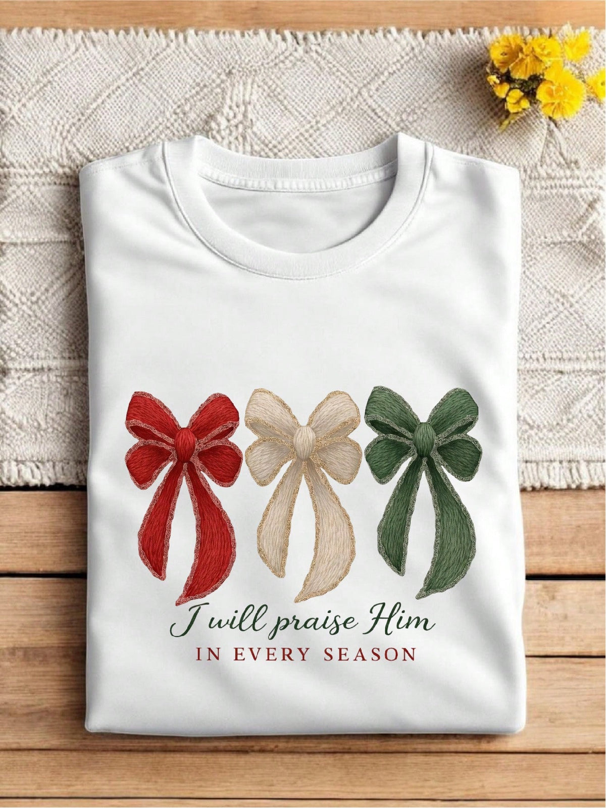 Coquette I Will Praise Him T-Shirt