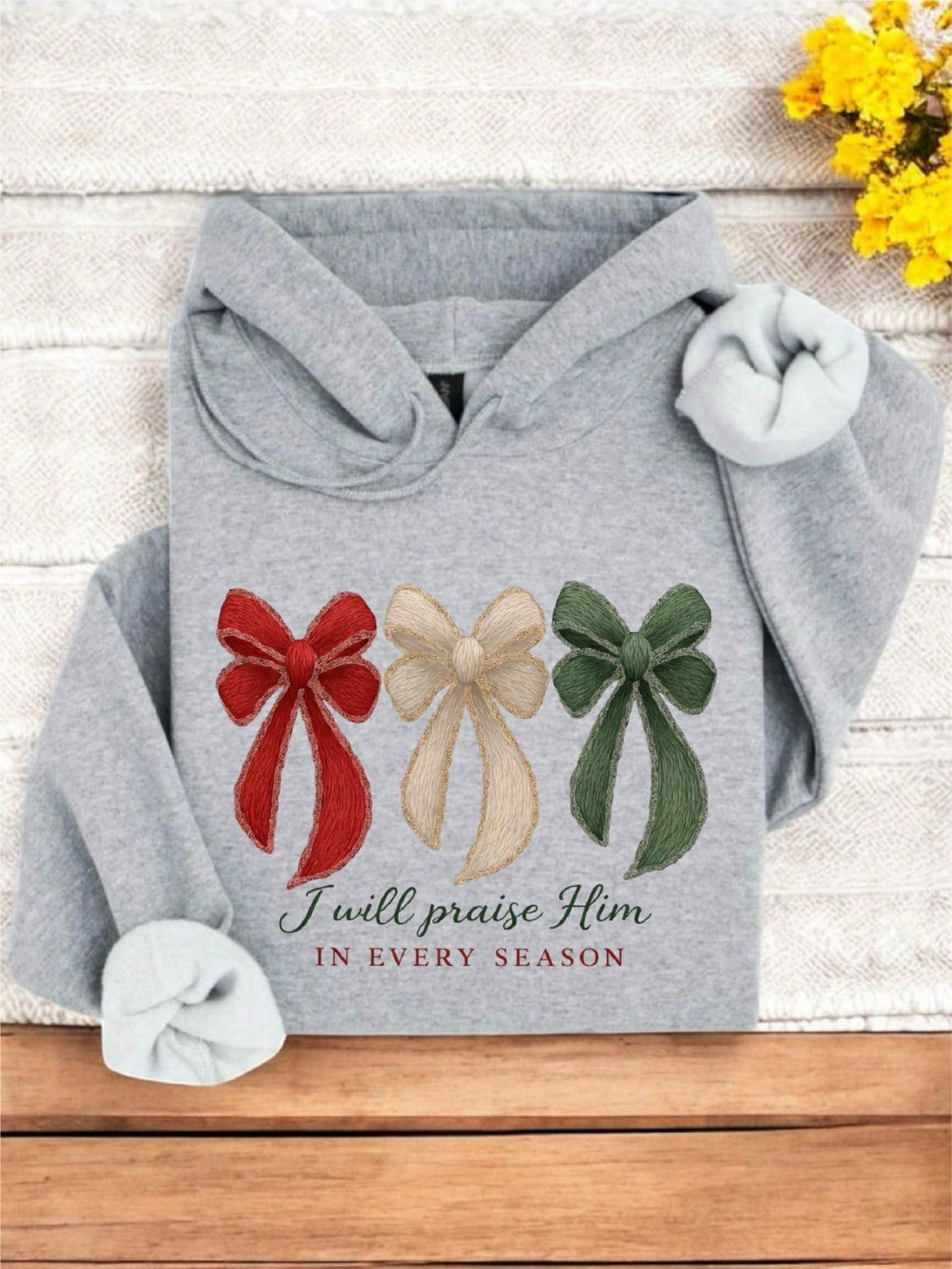 Coquette I Will Praise Him Hoodie