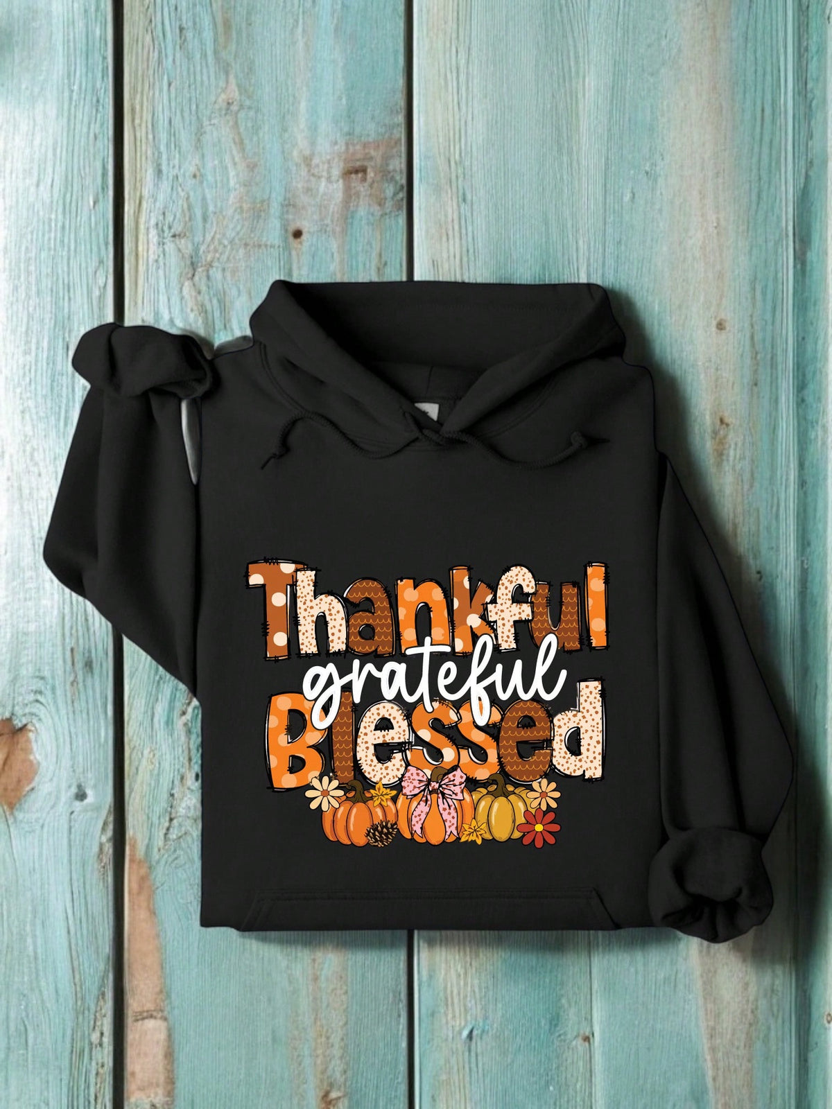 Thankful Grateful Blessed Unisex Hoodie