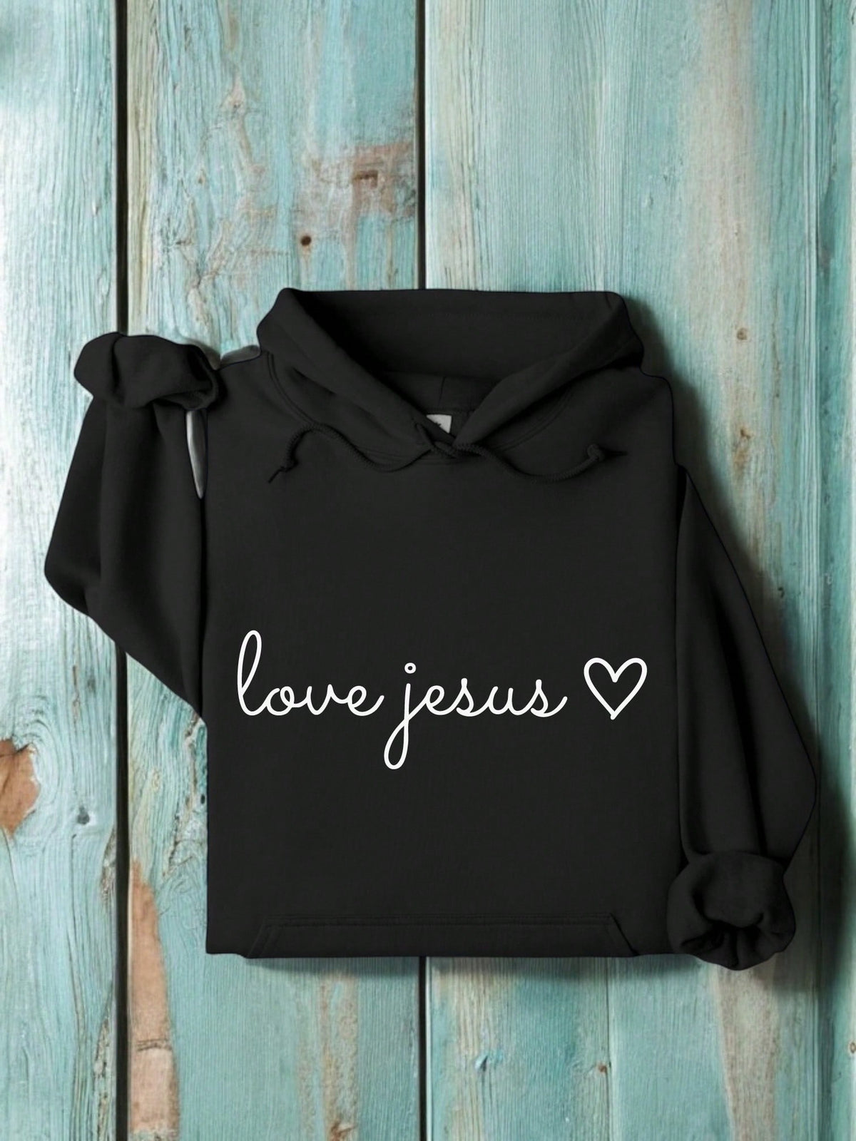 Love Jesus Unisex Hooded Hoodie