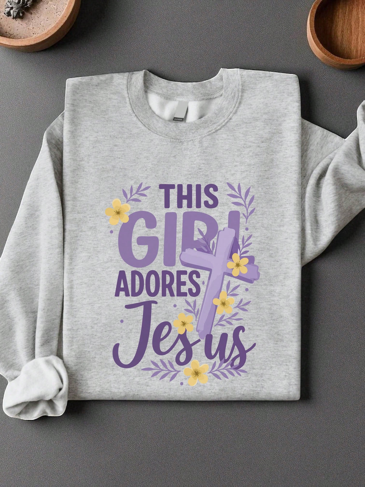 This Girl Adores Jesus Unisex Sweatshirt