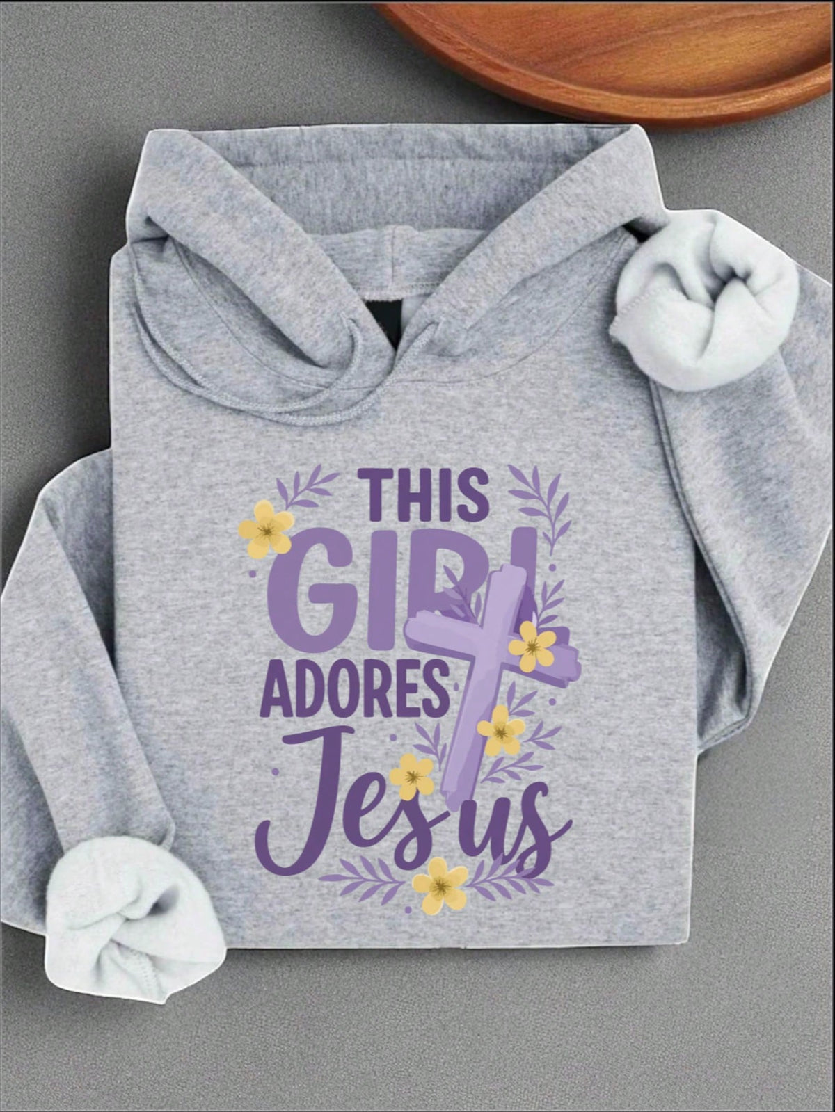 This Girl Adores Jesus Unisex Hooded Hoodie