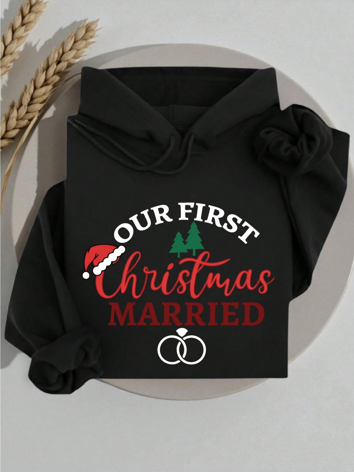 Our First Christmas Married Hoodie
