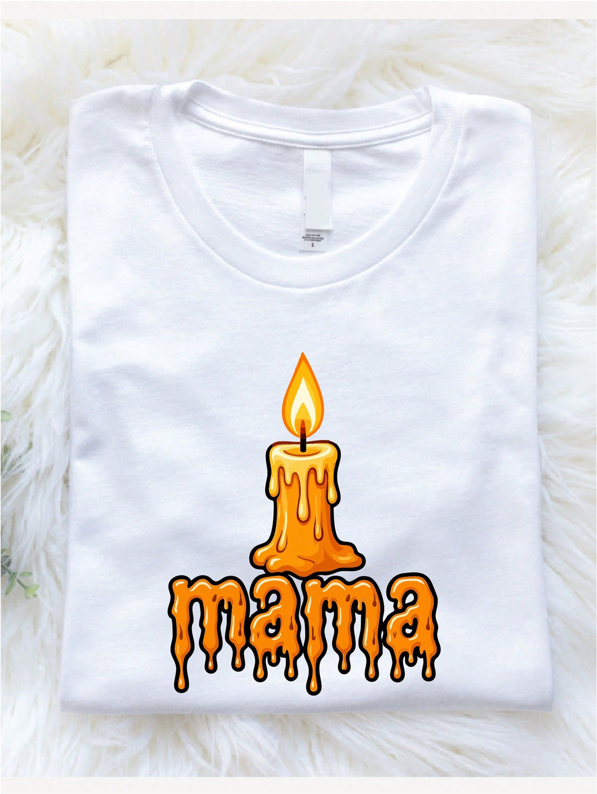 1PC Mama Dada Candle 1st Birthday T-Shirt