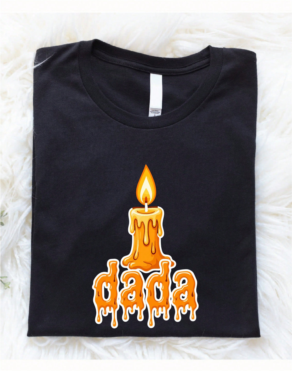 1PC Mama Dada Candle 1st Birthday T-Shirt