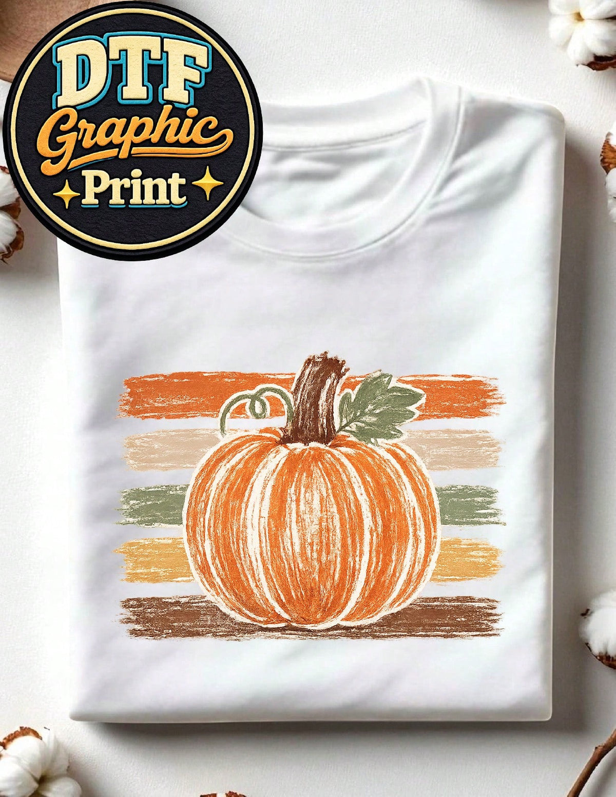 Striped Pumpkin T-Shirt