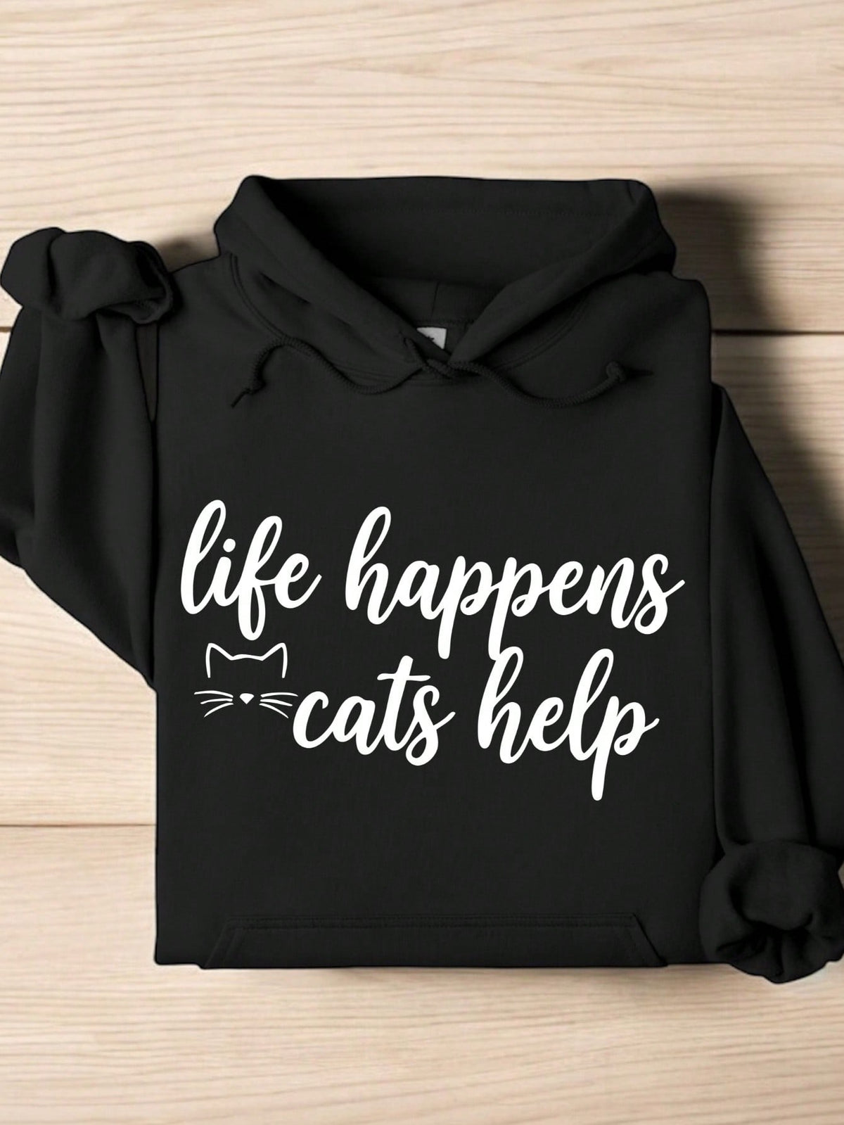 Life Happens Cats Helps Hoodie