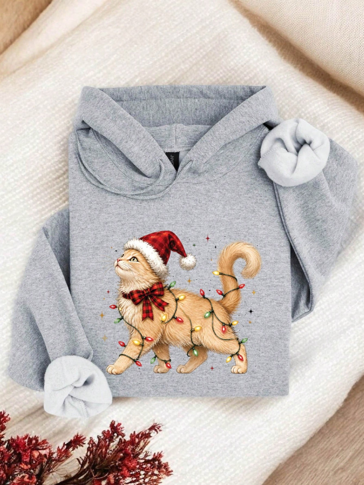 Christmas Cat Hoodie