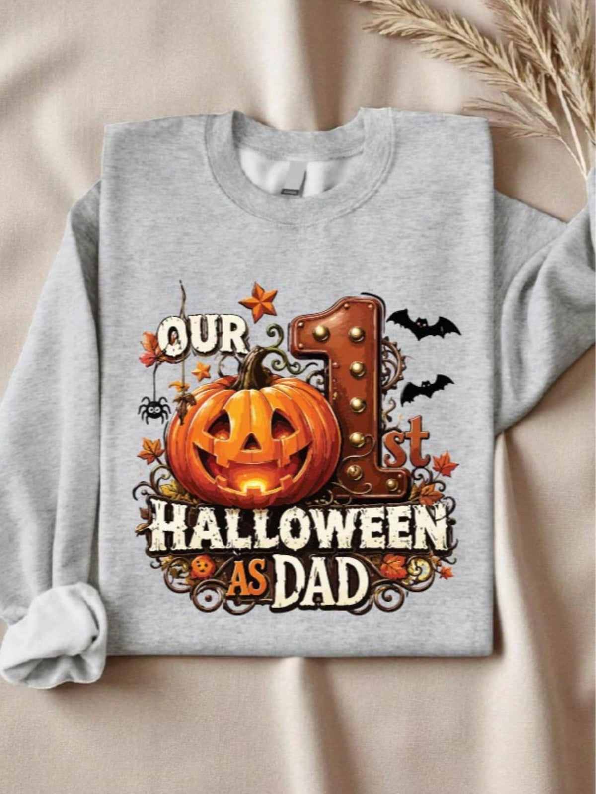 1 PC Our 1st Halloween As Mom Dad Sweatshirt