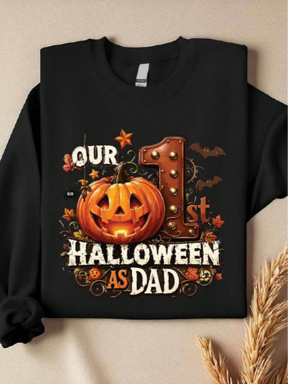 1 PC Our 1st Halloween As Mom Dad Sweatshirt