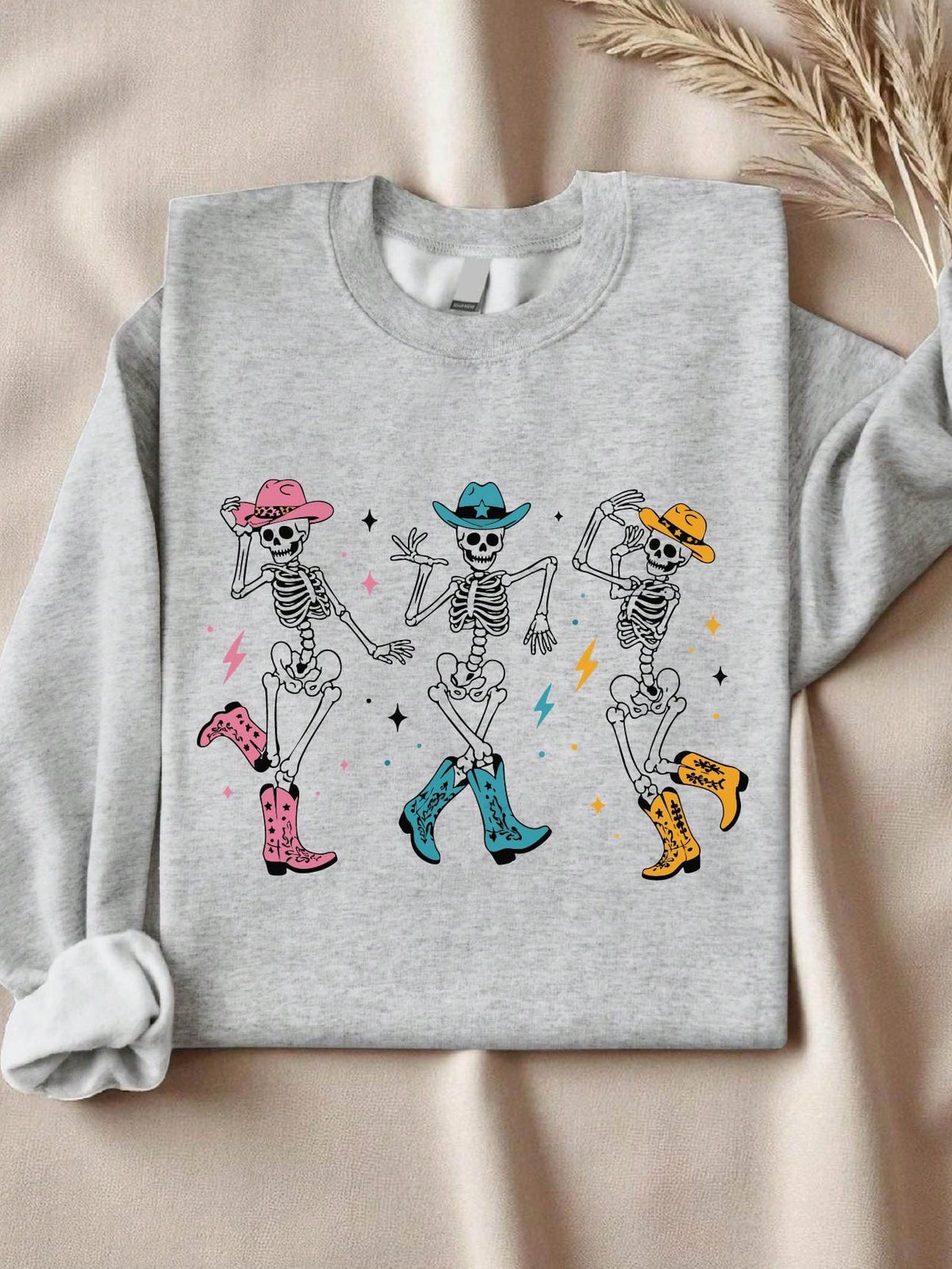 Dancing Skeletons In Cowboy Boots Sweatshirt