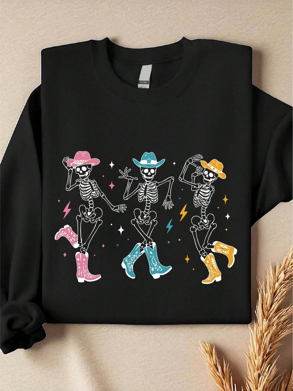Dancing Skeletons In Cowboy Boots Sweatshirt