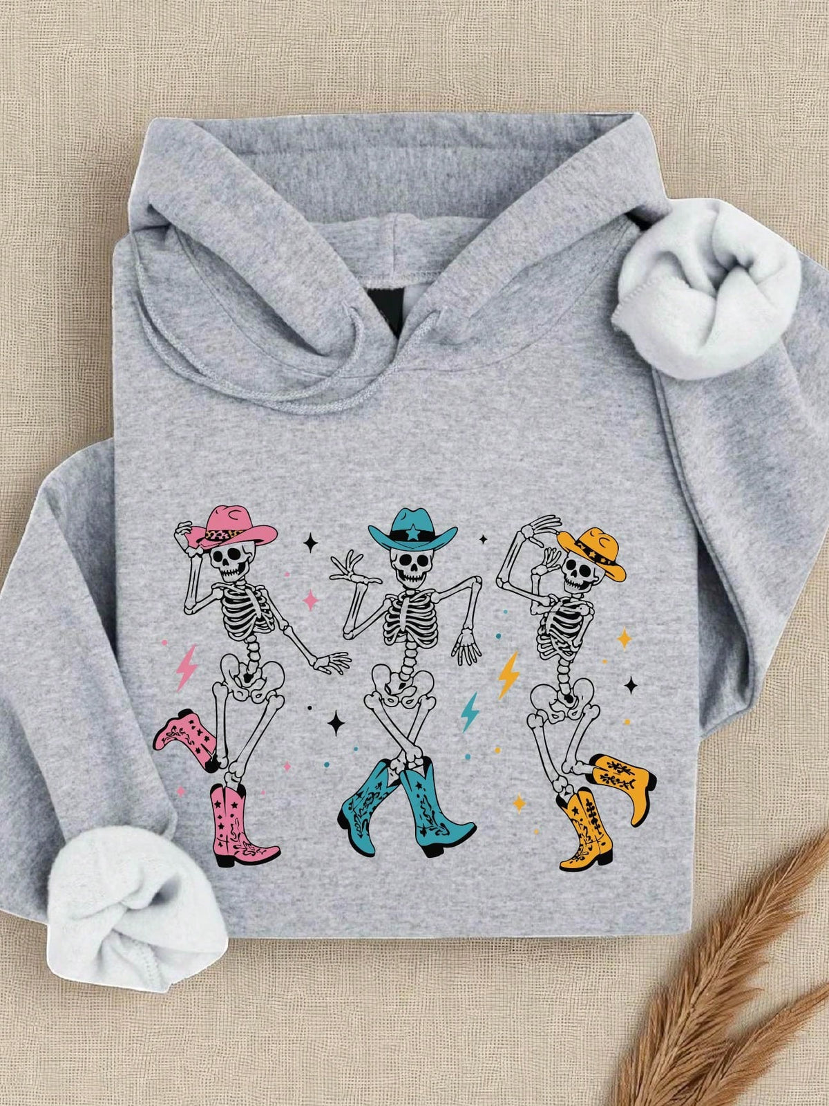 Dancing Skeletons In Cowboy Boots Hoodie