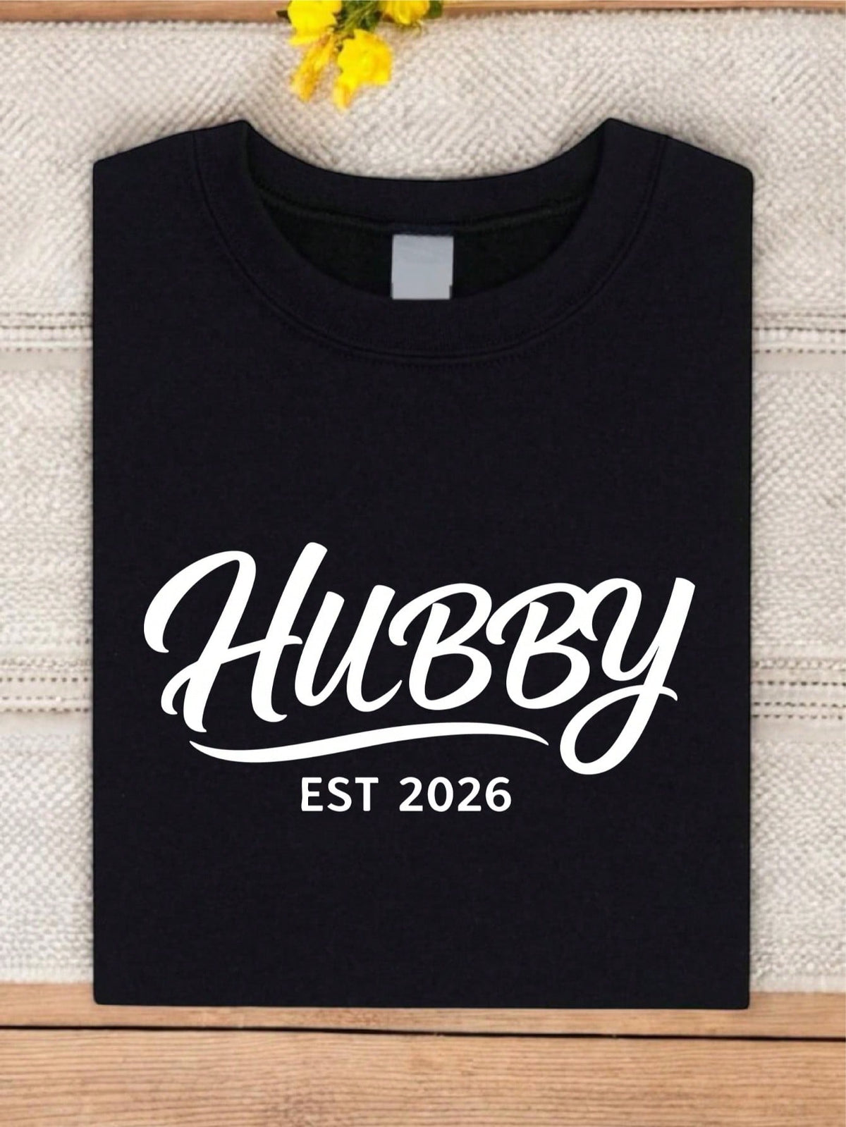 1PC Wifey And Hubby EST.2026 T-Shirt