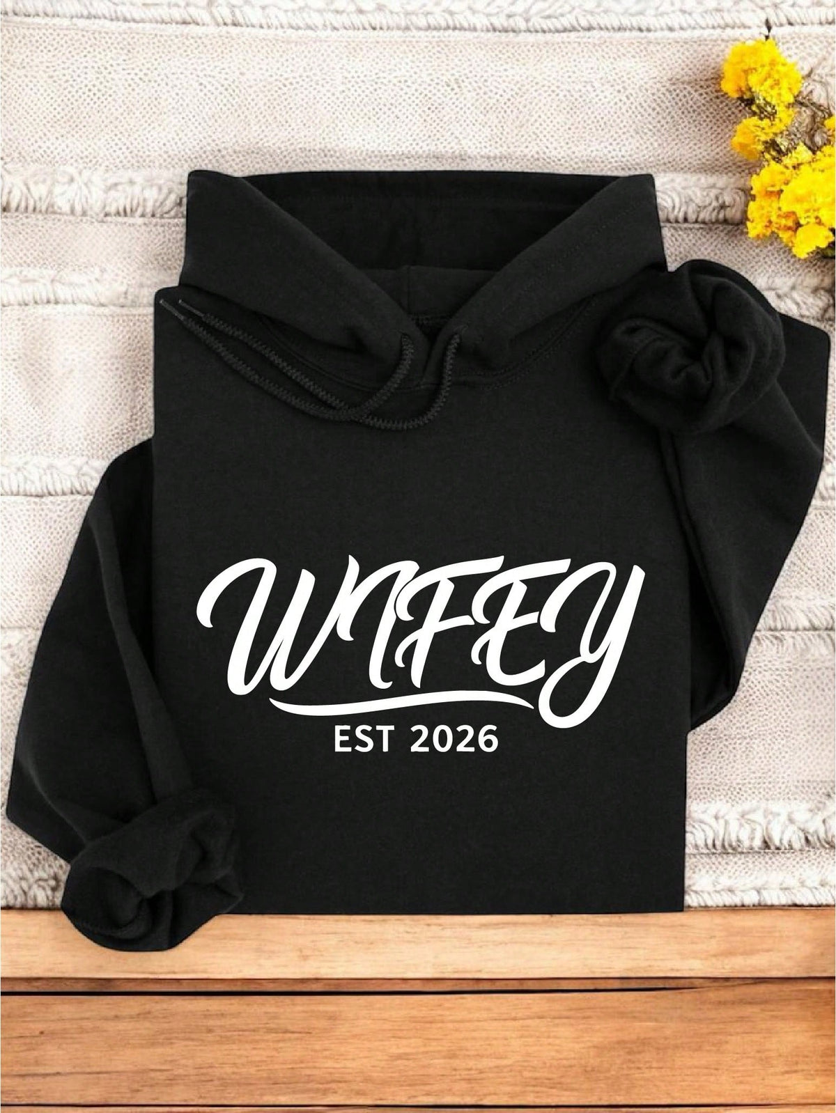 1PC Wifey And Hubby EST.2026 Hoodie