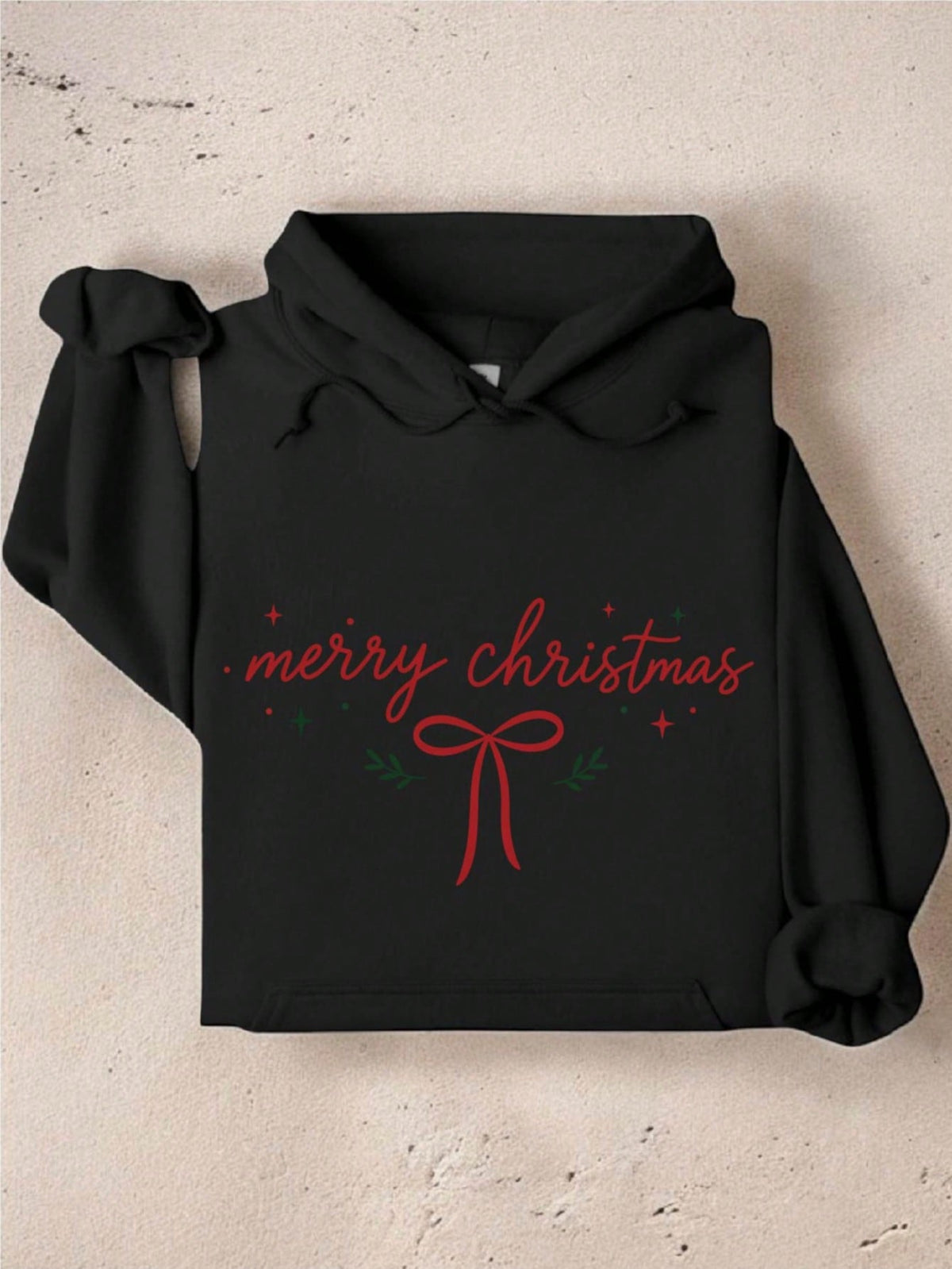 Merry Christmas Bow Hoodie