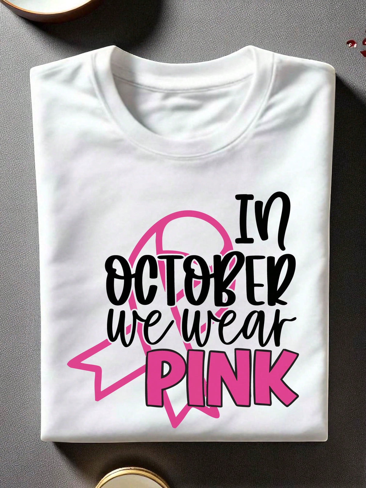 In October We Wear Pink Unisex T-Shirt