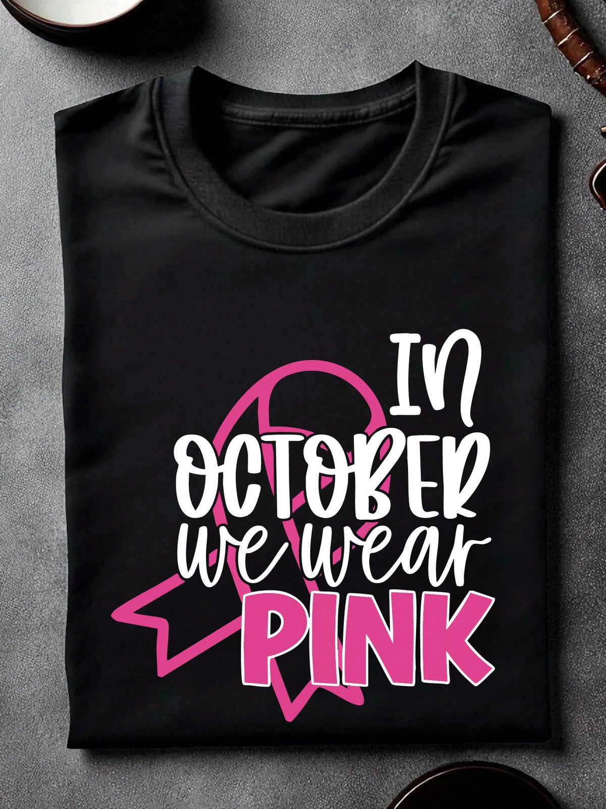 In October We Wear Pink Unisex T-Shirt
